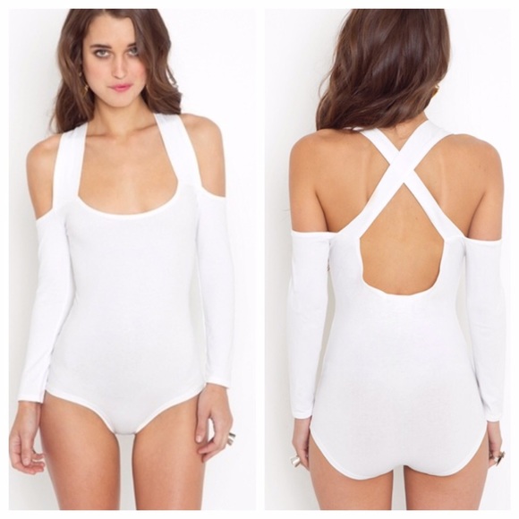 MINKPINK Cross Roads White Bodysuit