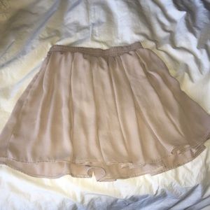 BLUSH PINK MINI SKIRT