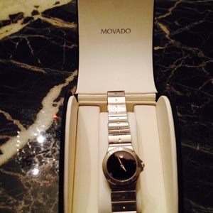Movado stainless steel watch price reduction