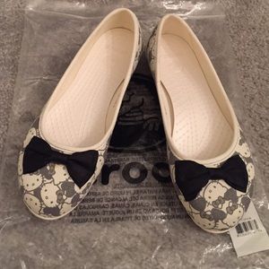 Adult Hello Kitty Crocs ballet flats