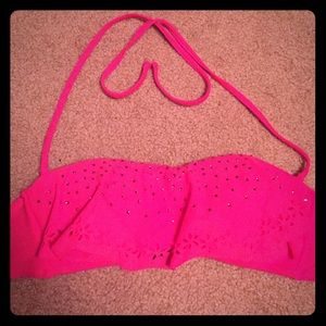 Pink Buckle Bikini Top