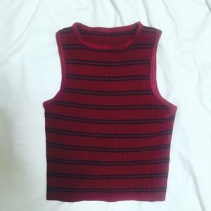 Tops - 🍷Maroon🍷Cropped knitted sleeveless top Tops - 🍷Maroon🍷Cropped knitted sleeveless top