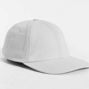 White Unstructured Baseball Hat