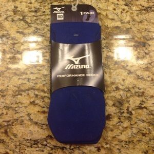 Blue mizuno performance socks
