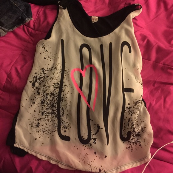 See through Love tank top - Picture 1 of 3
