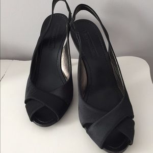 BCBG Max Azria Sling Back Heels, Black