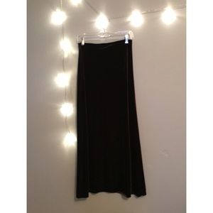 Express Witchy Brown Velvet Skirt