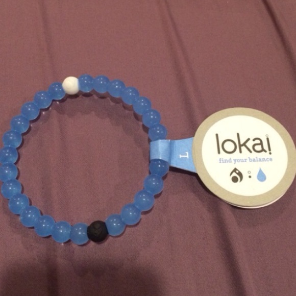 Large blue Lokai bracelet