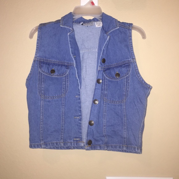Blue jean vest