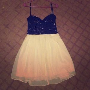 Short strapless party dress