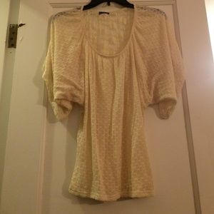 Beige batwing sweater