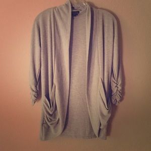Heather grey cardigan