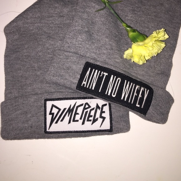 Two Gray Dimepiece Beanies 💀