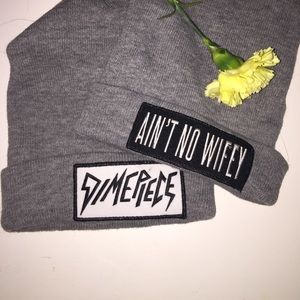 Two Gray Dimepiece Beanies 💀