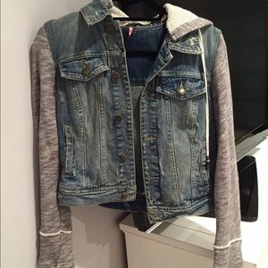 Free People Denim "Vest" w Built in Jacket