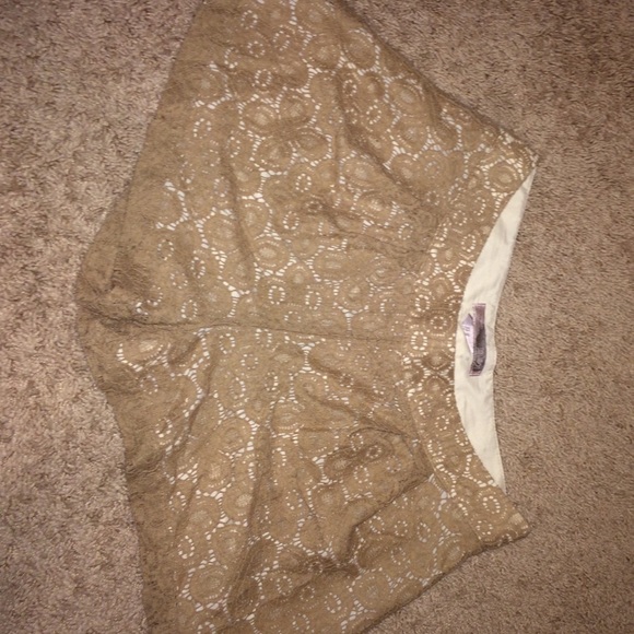 light brown shorts