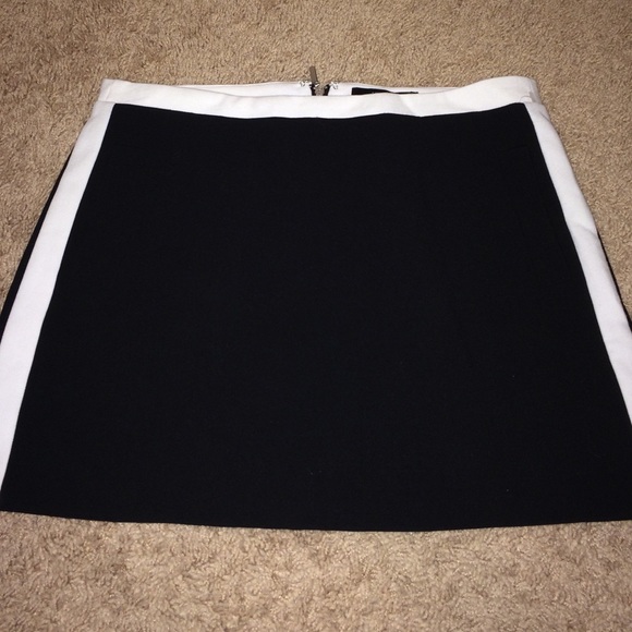 black and white skirt