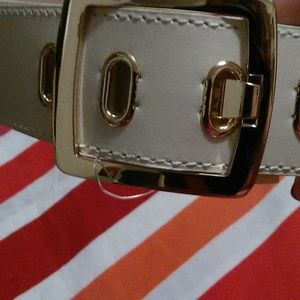Sold////Gold metal /Ivory belt XL