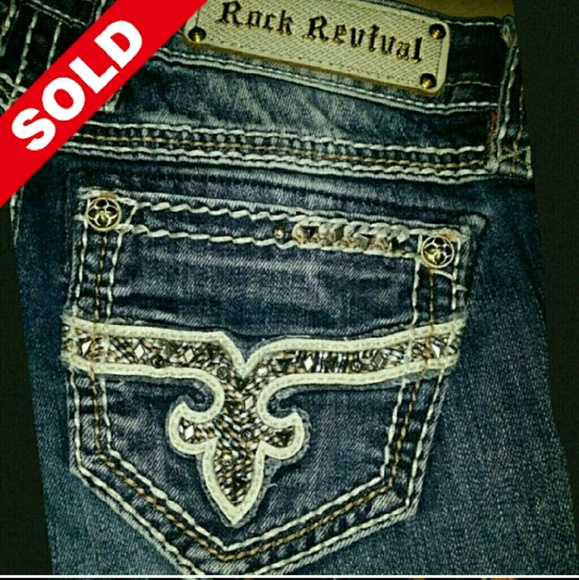 GORGEOUS ROCK REVIVAL ALOST SKINNY 26 X 31