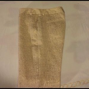 Gold Shimmery Express Pants