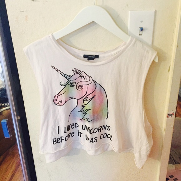 Unicorn crop top