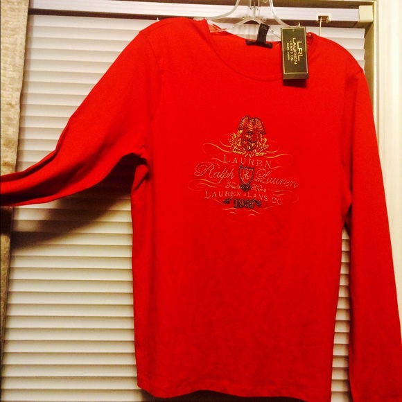 Ralph Lauren Medium Long Sleeved Shirt. NWT - Picture 1 of 3