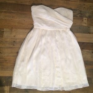 NWT JCrew White Strapless Dress Size 10