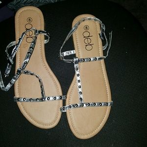 Silver sandals