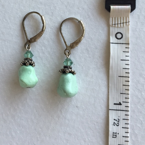 Marie Chavez Turquoise Drop Earrings - Picture 5 of 12
