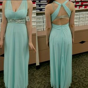 Light blue prom gown