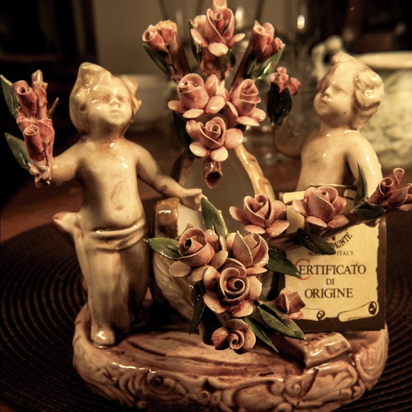 SOLD: CAPODIMONTE HAND PAINTED figurine made ITALY