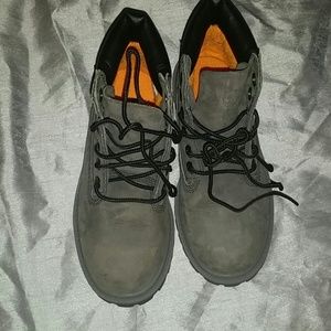 Gray timberland kids