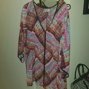 Multicolored mid sleeved Blouse