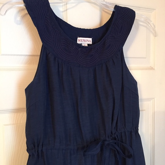 Navy Merona Dress - Picture 2 of 4