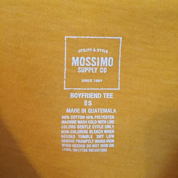 Mossimo Mustard Yellow Boyfriend Tee - Picture 3 of 3