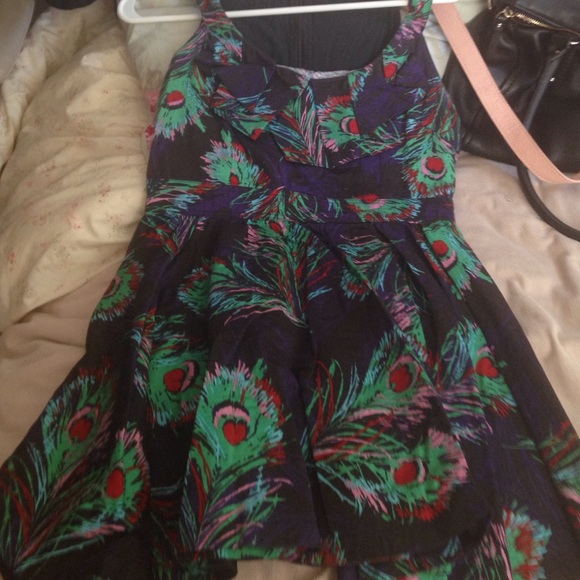peacock dress