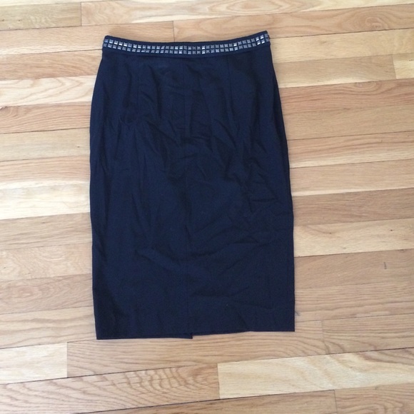 Studded Zara pencil skirt- black - Picture 1 of 4
