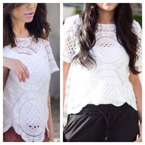 Lace top-M