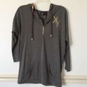 Kardashian Kollection half zip hoodie