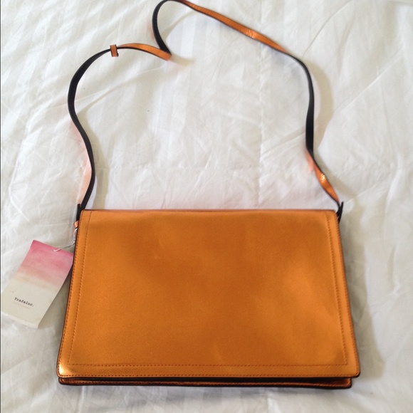 A Cute metallic Orange crossbody/clutch