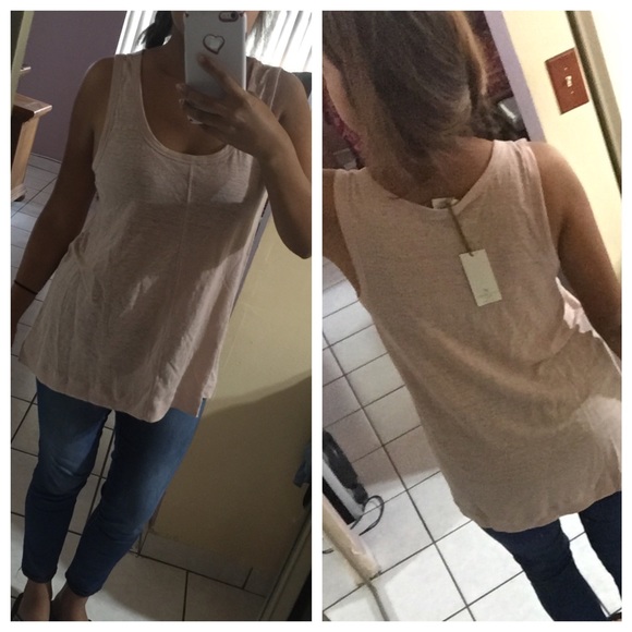 Pale Rose Pink Flowy Tank Blouse NeutralFall Layer