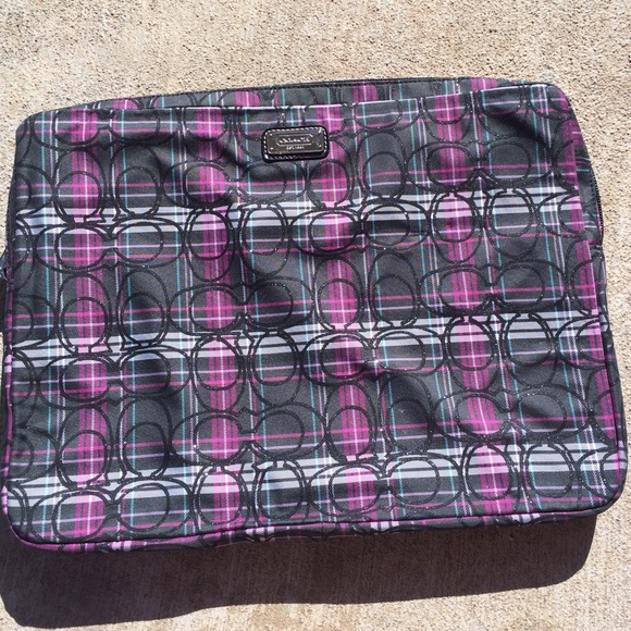 Coach laptop case