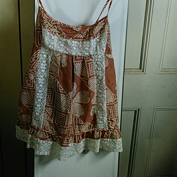 SOLDD BOHO loose fit lace tank