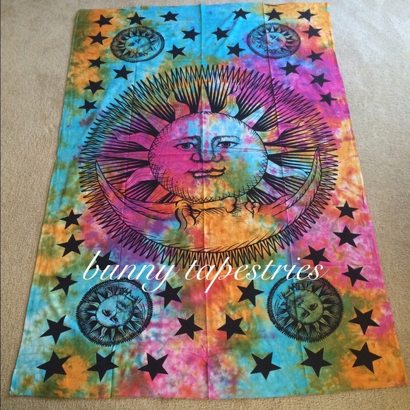 Tapesry - Tie-dye Sun & Moon - Twin