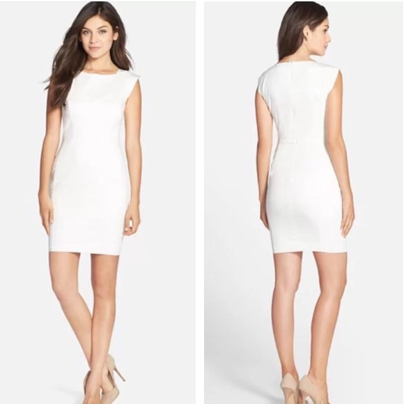 NWT French Connection Extended Sleeve White Dress