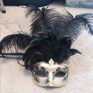 Masquerade Ball Mask Black and Gold