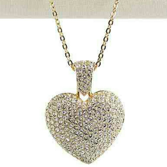 Swarovski Puffy Heart Pendant