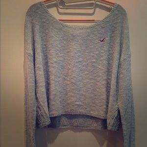 Hollister Crop Sweater (Baby Blue)