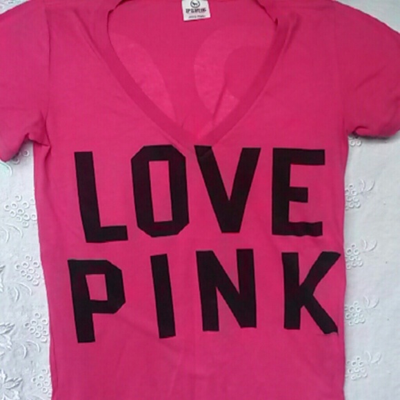 SOLD 🚫🚫PINK VS LOVE P🚫🚫🚫INK T-SHIRT XS