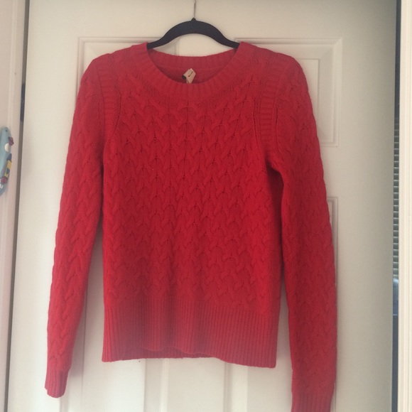 Red JCrew sweater
